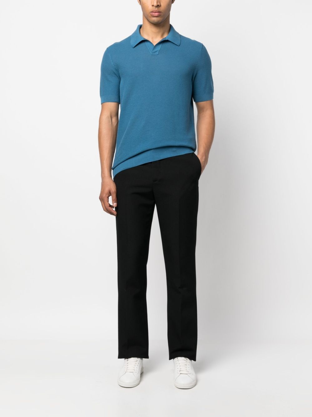 jacquard short-sleeve polo shirt - 2