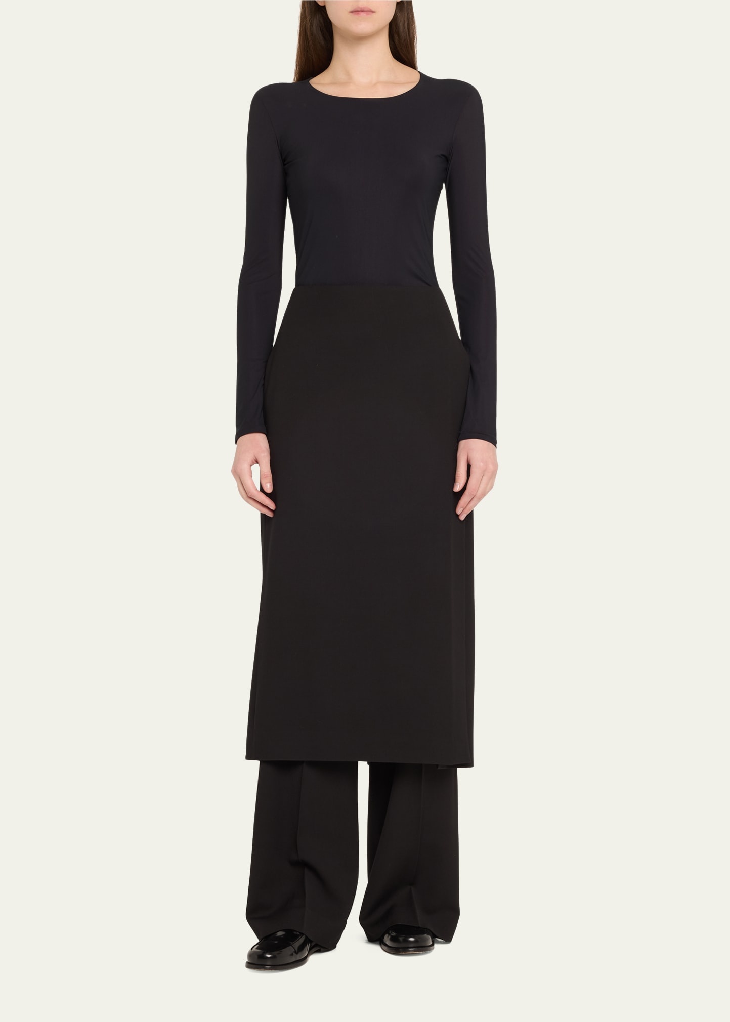 Hybrid Baggy Wool-Blend Pants - 2