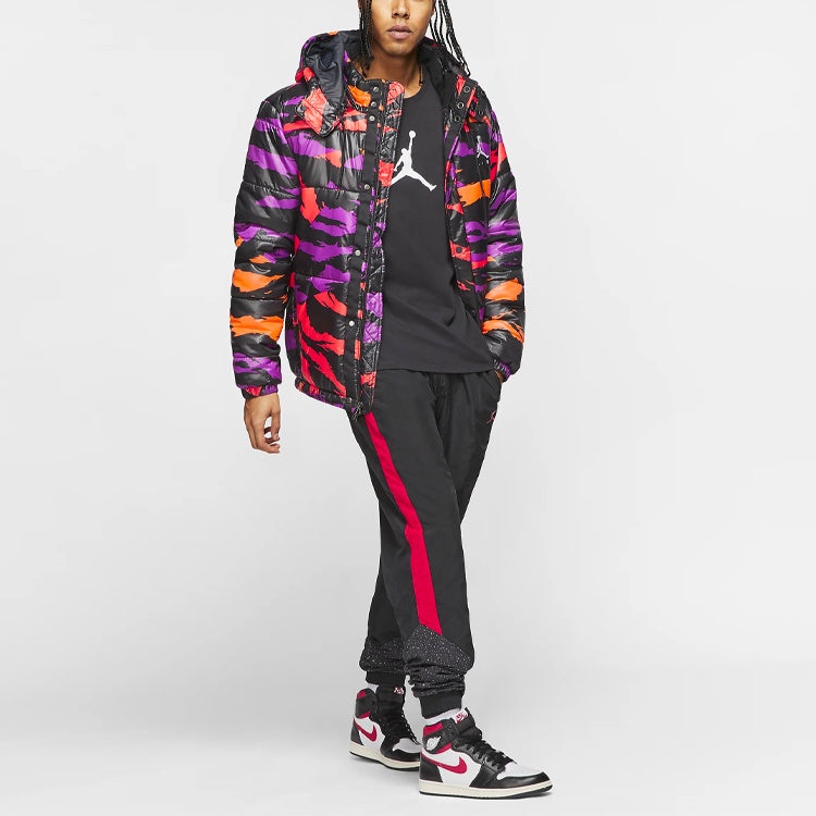 Air Jordan Jumpman Air Short hooded padded Jacket Camouflage BQ5696-551 - 3