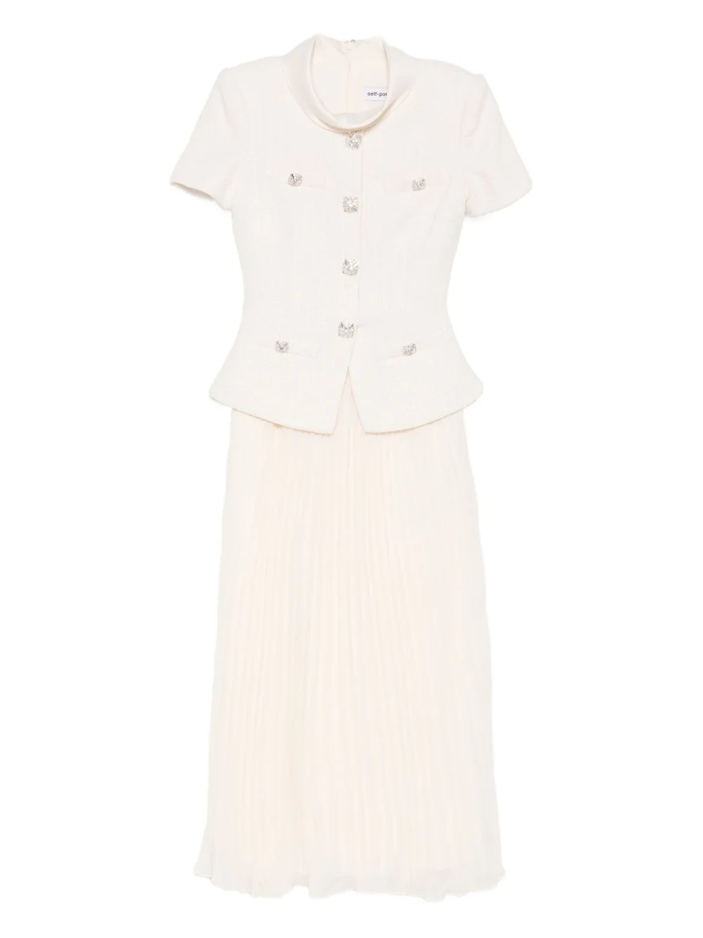 panelled midi dress - 1