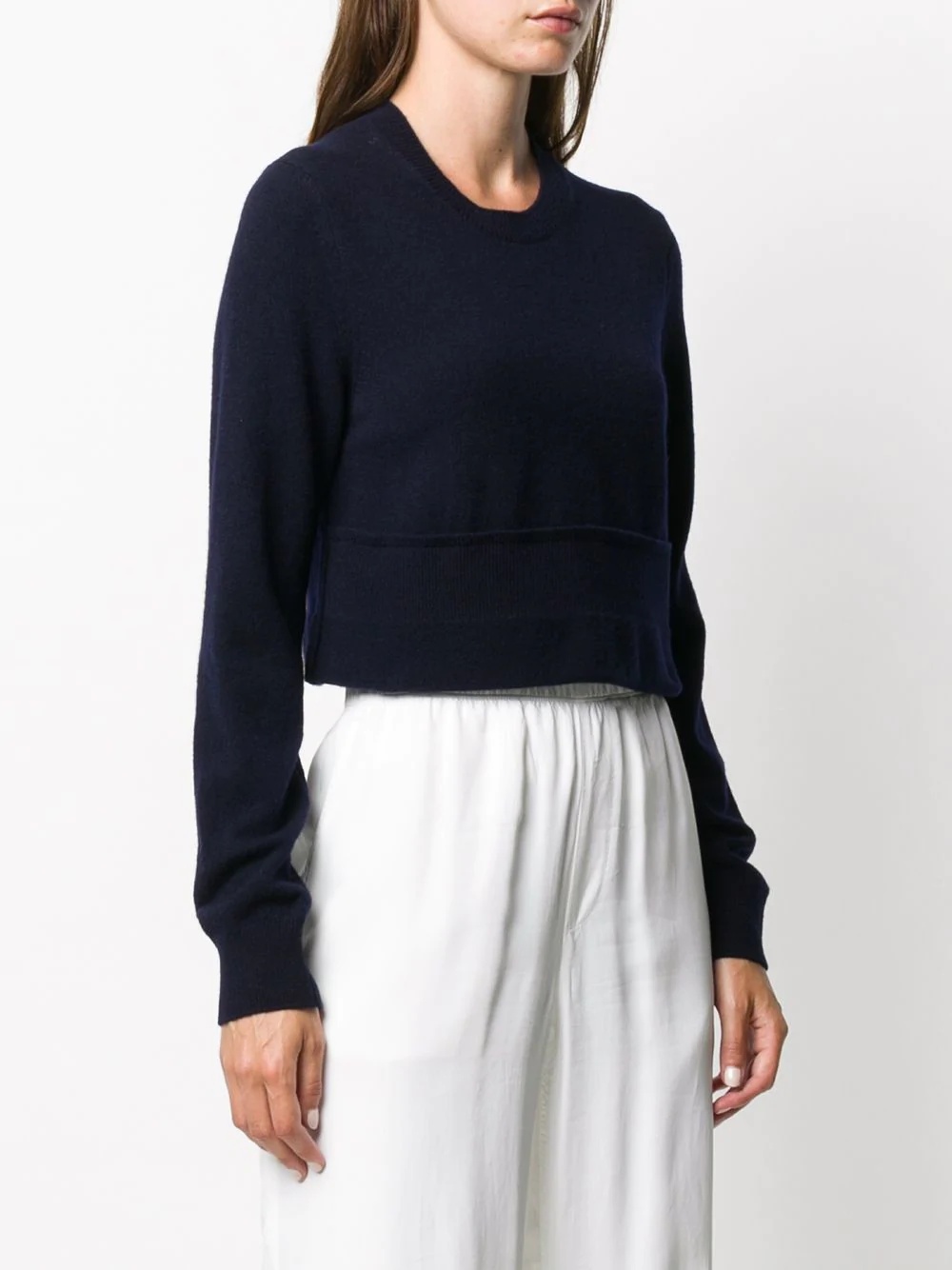 cropped wool jumper - 3