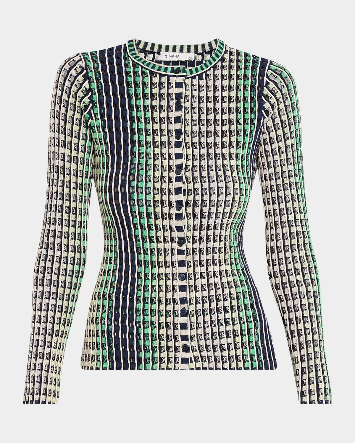 Mabel Openwork Cardigan - 1