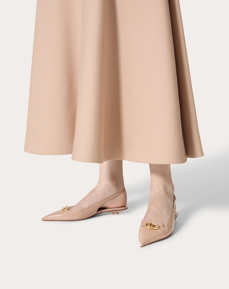Valentino THE BOLD EDITION VLOGO SLINGBACK BALLERINA IN PATENT LEATHER 20MM outlook
