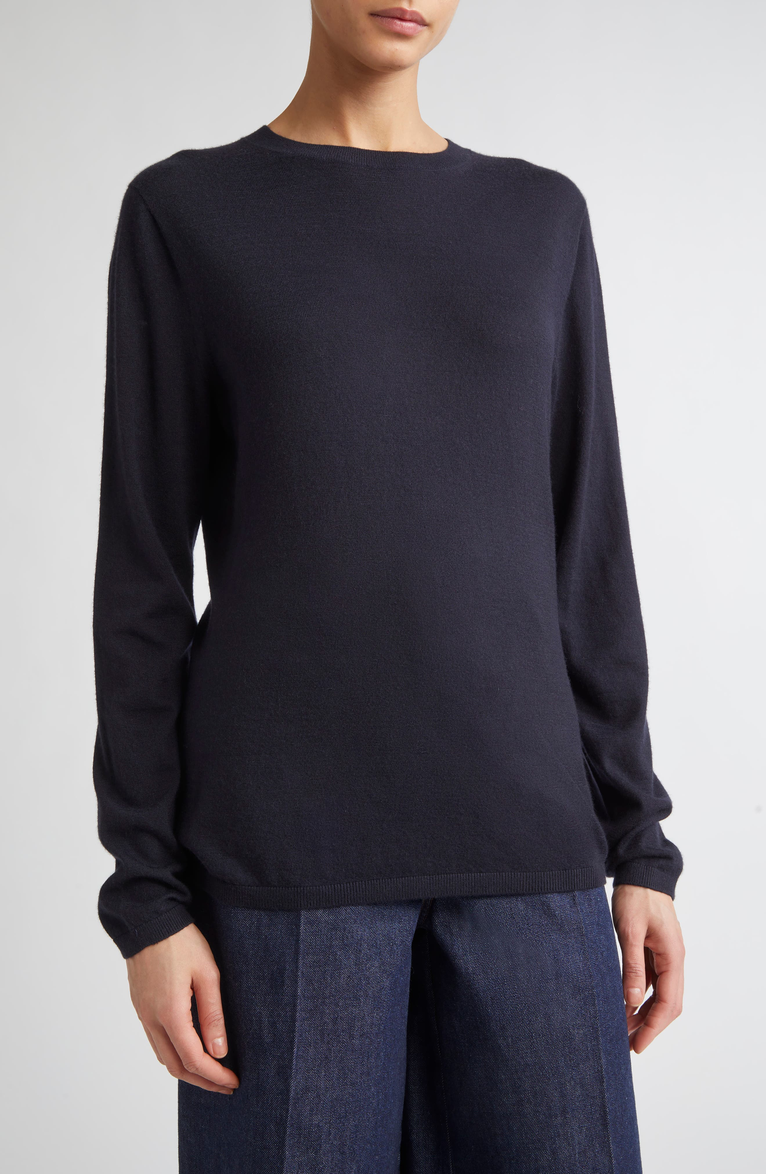 Max Mara Marcia Cashmere Crewneck Sweater in Ultramarine at Nordstrom - 4