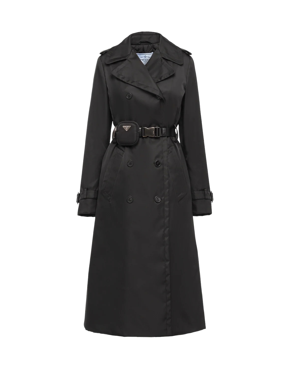 Re-Nylon gabardine trench coat - 1