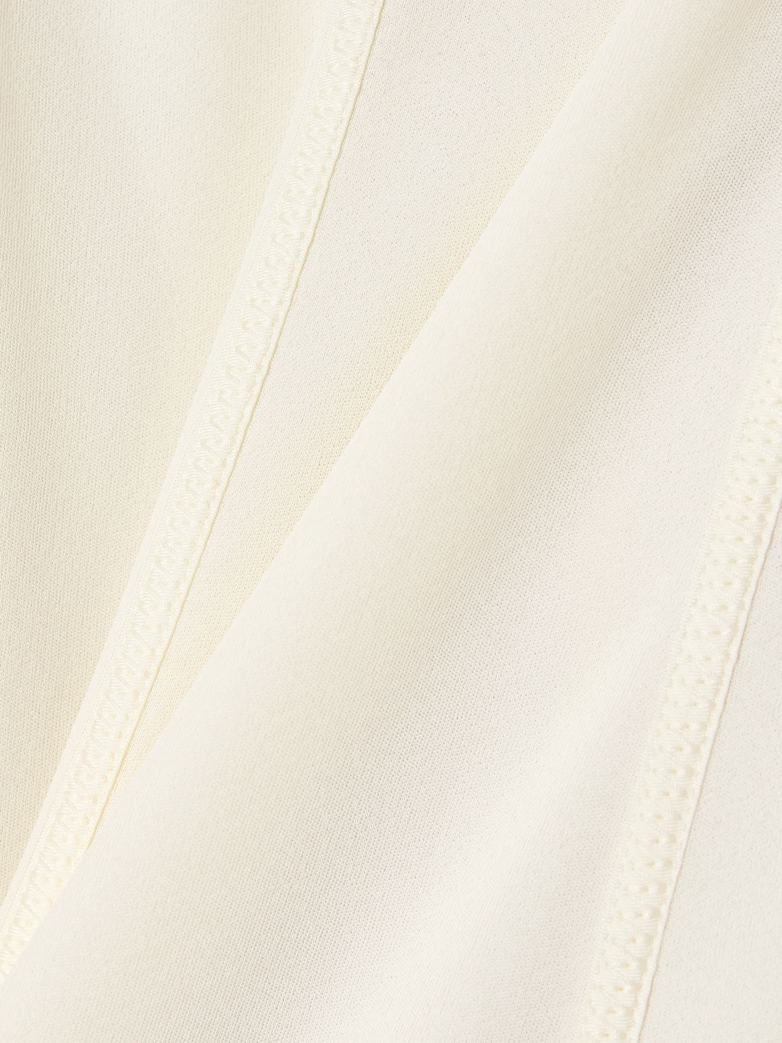 Paneled jersey midi skirt Off-white - 5