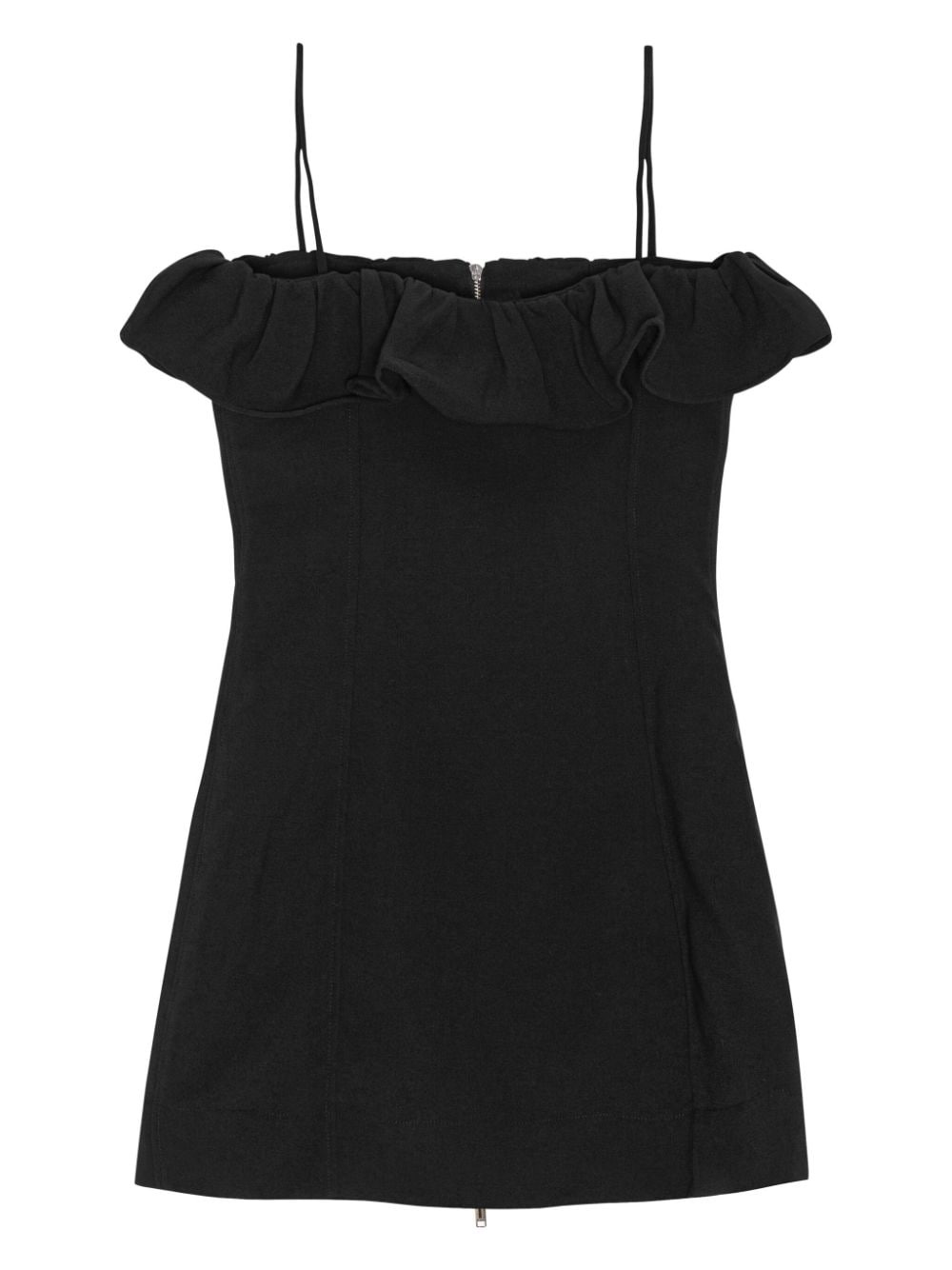 ruffle-trim minidress - 6