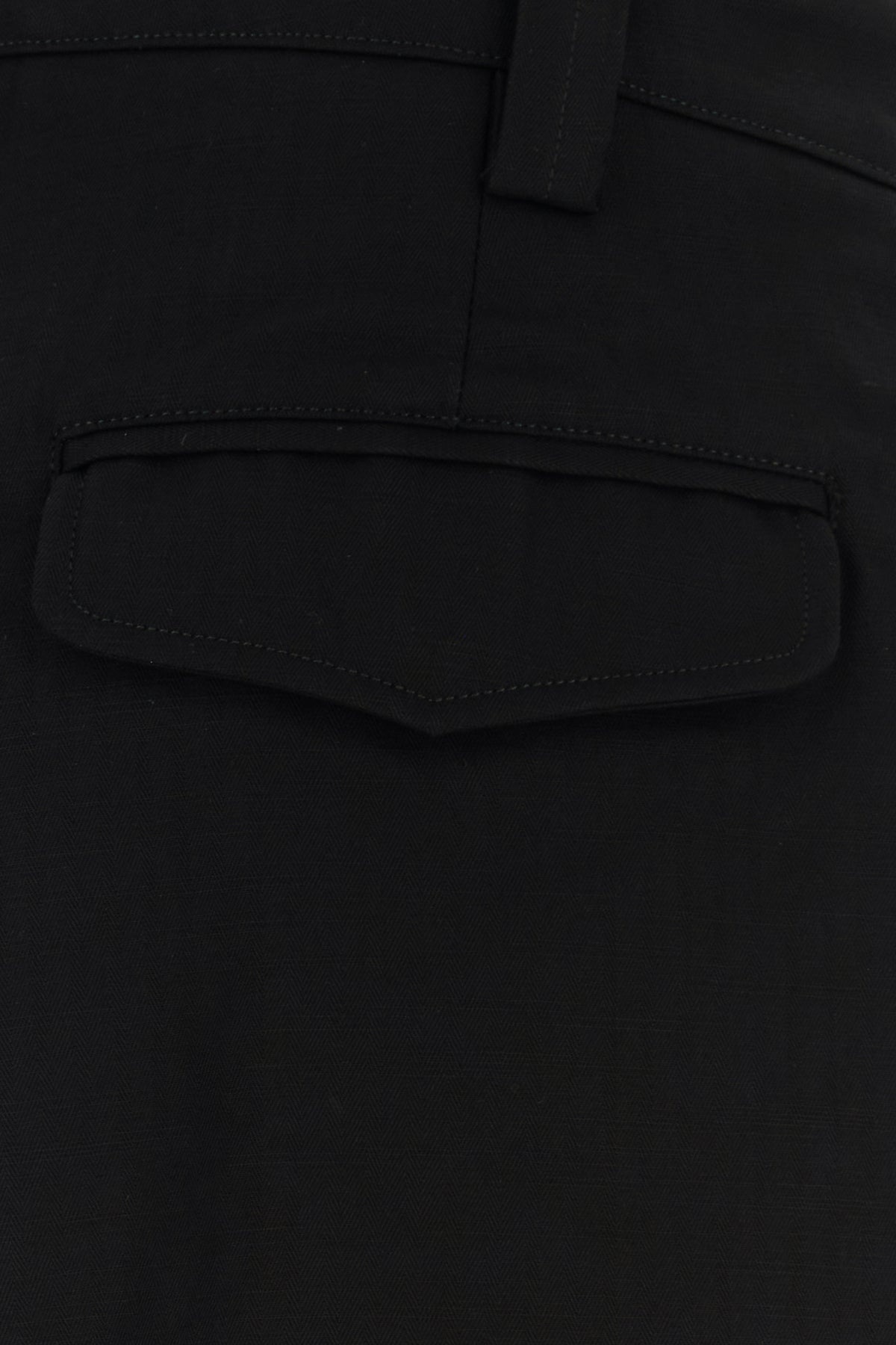 Black cotton Renato pant - 3