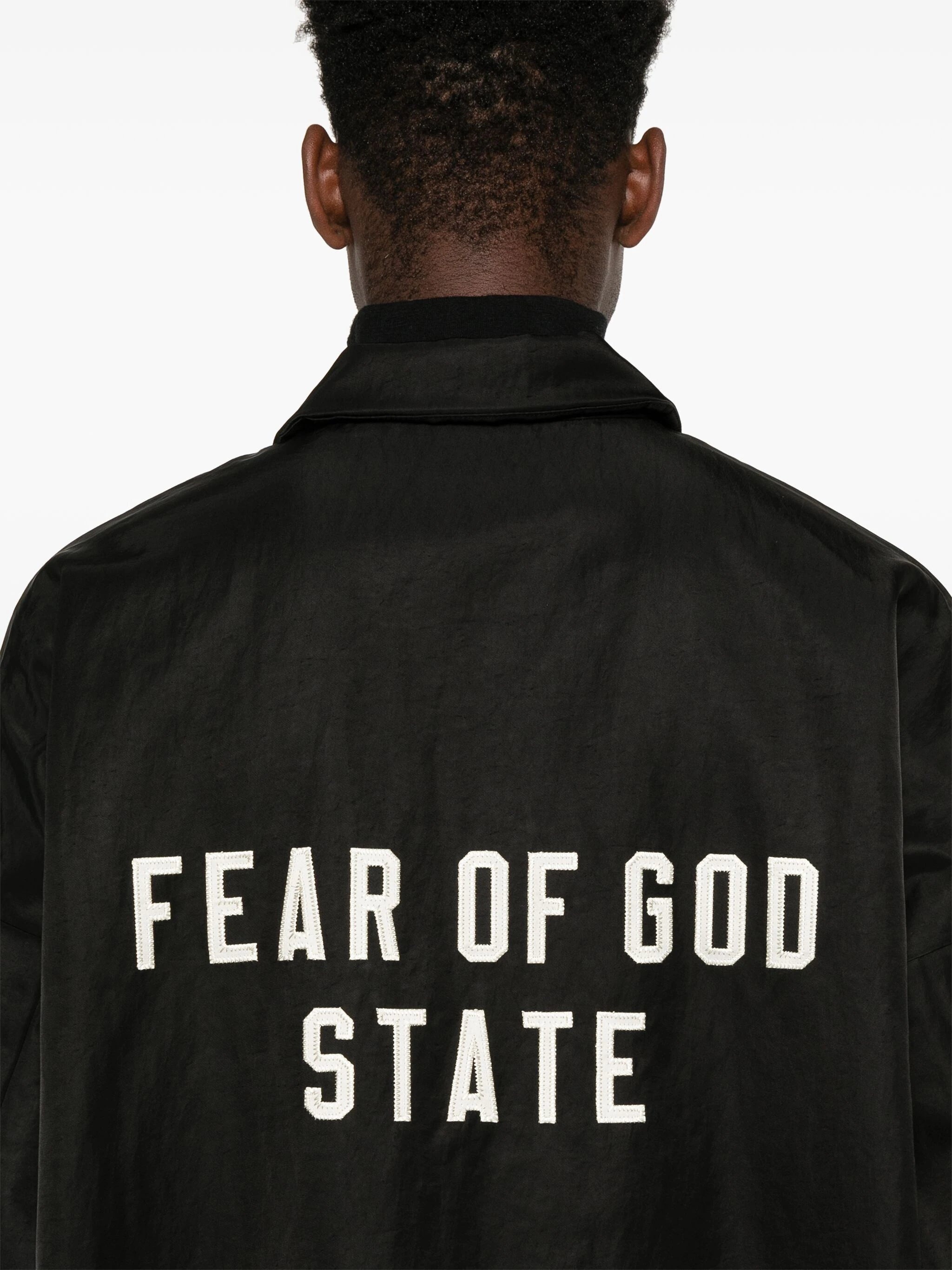 FEAR OF GOD ESSENTIALS - Men Textured Nylon Trench - 4