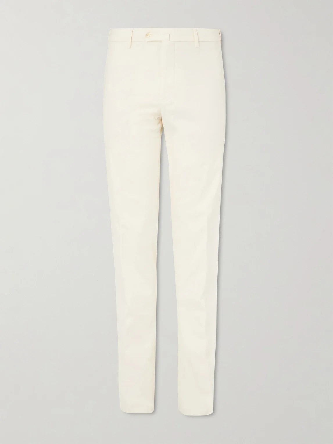 Slim-Fit Cotton-Blend Trousers - 1