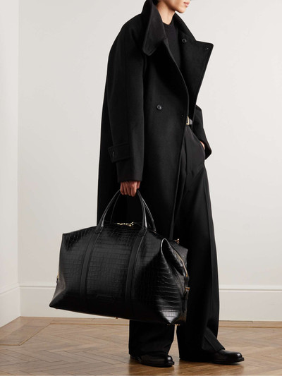 TOM FORD Croc-Effect Leather Holdall outlook