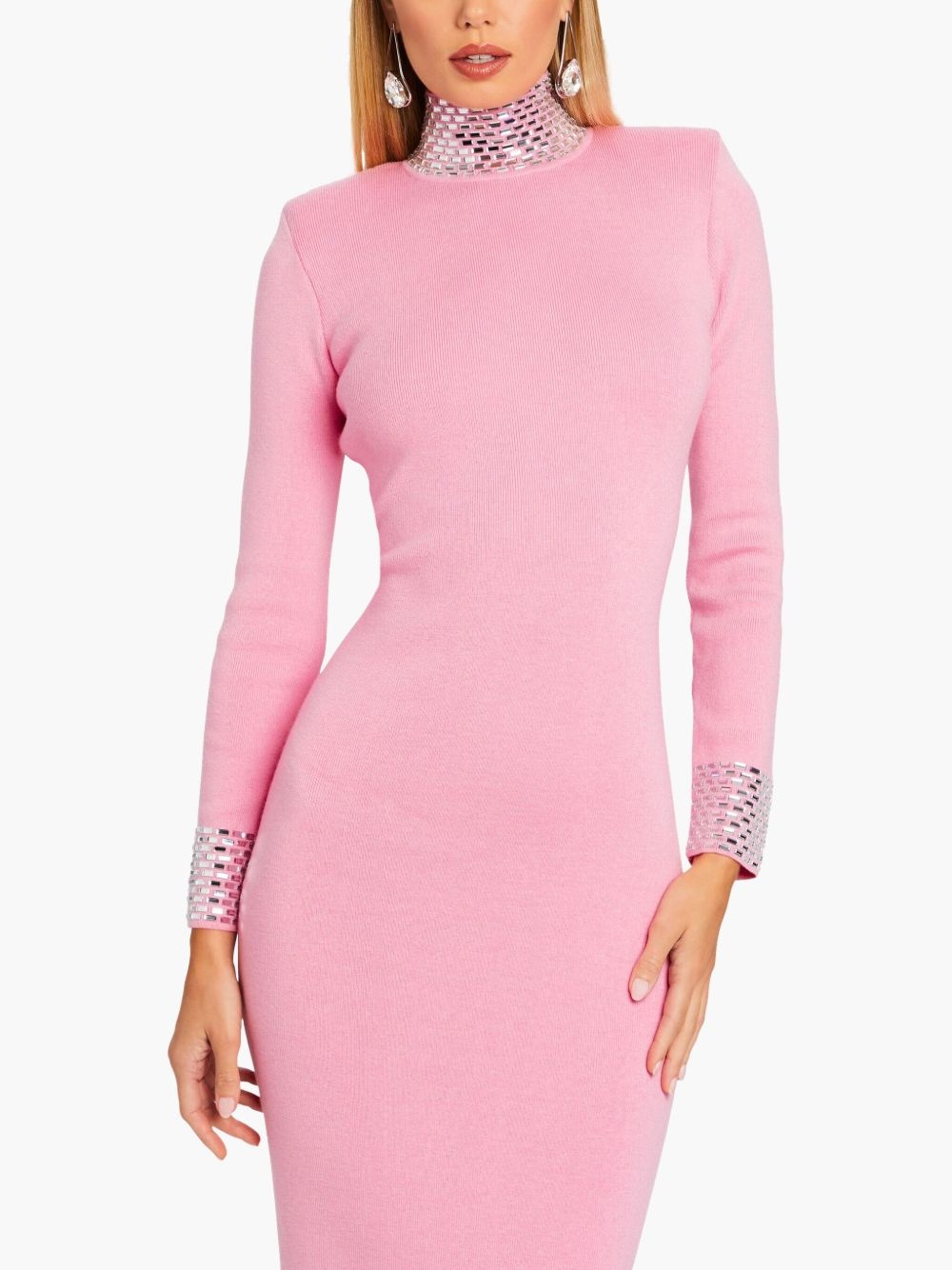 Monroe embellished knit dress - 5