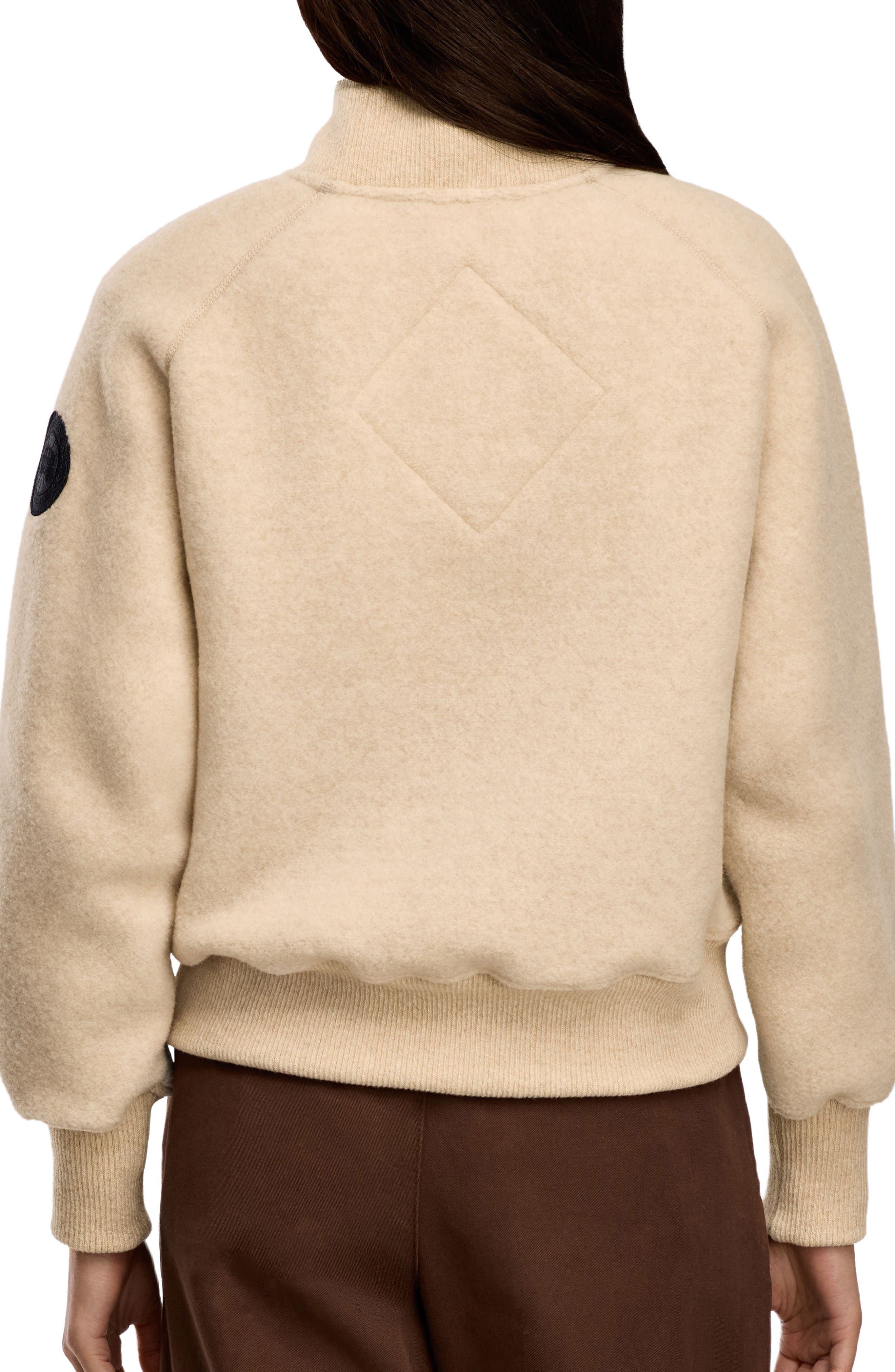 Canada Goose Sierra High Pile Fleece Bomber in Light Tan at Nordstrom - 2