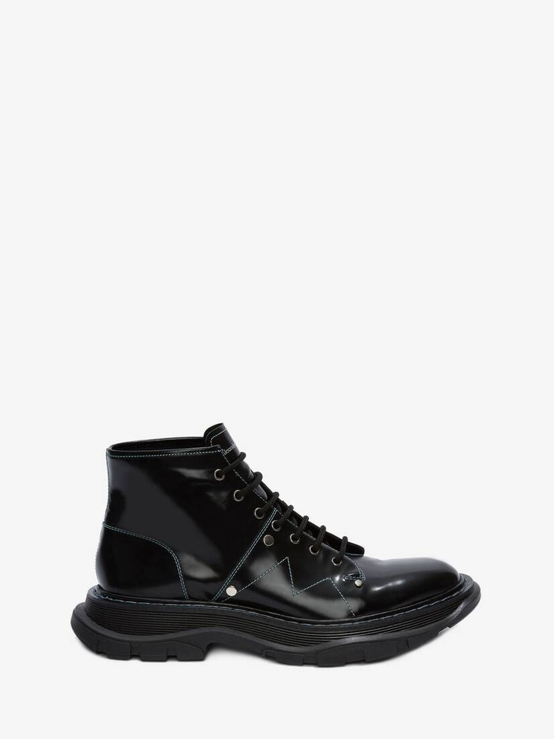 Tread Lace Up Boot in Black/blue - 1