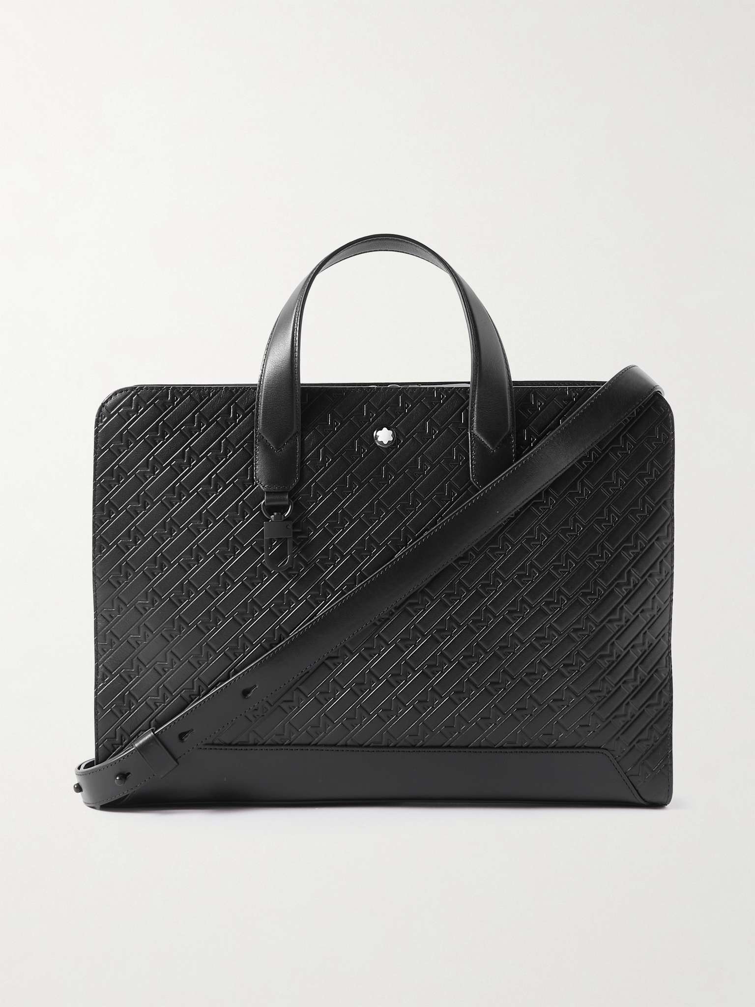 M_Gram 4810 Logo-Debossed Leather Briefcase - 1