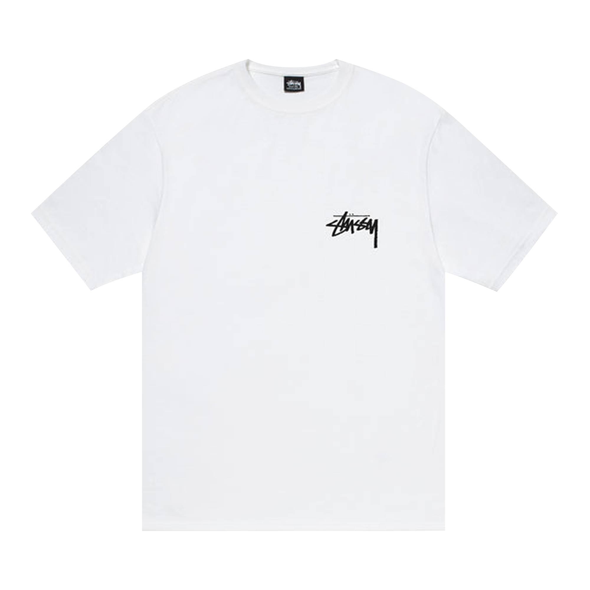 Stussy Burning Stock Tee 'White' - 1