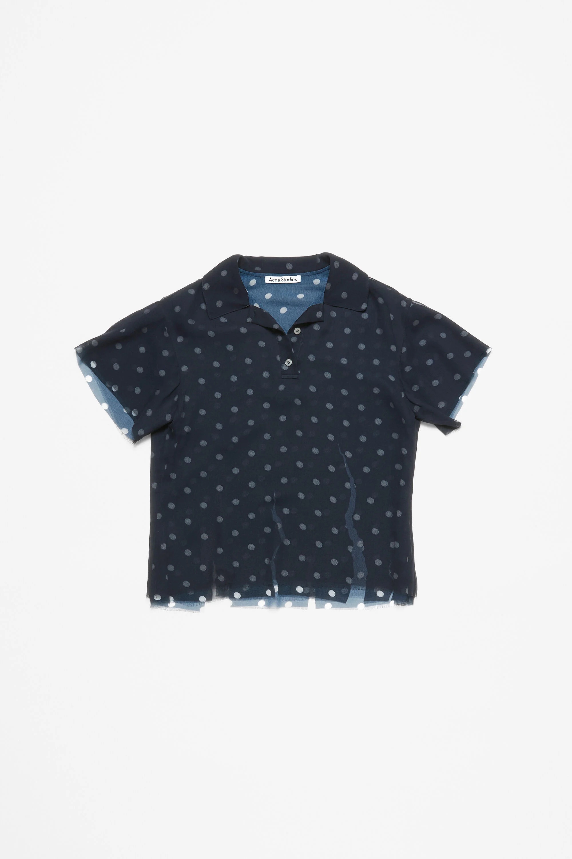Layered t-shirt - Navy/white - 6