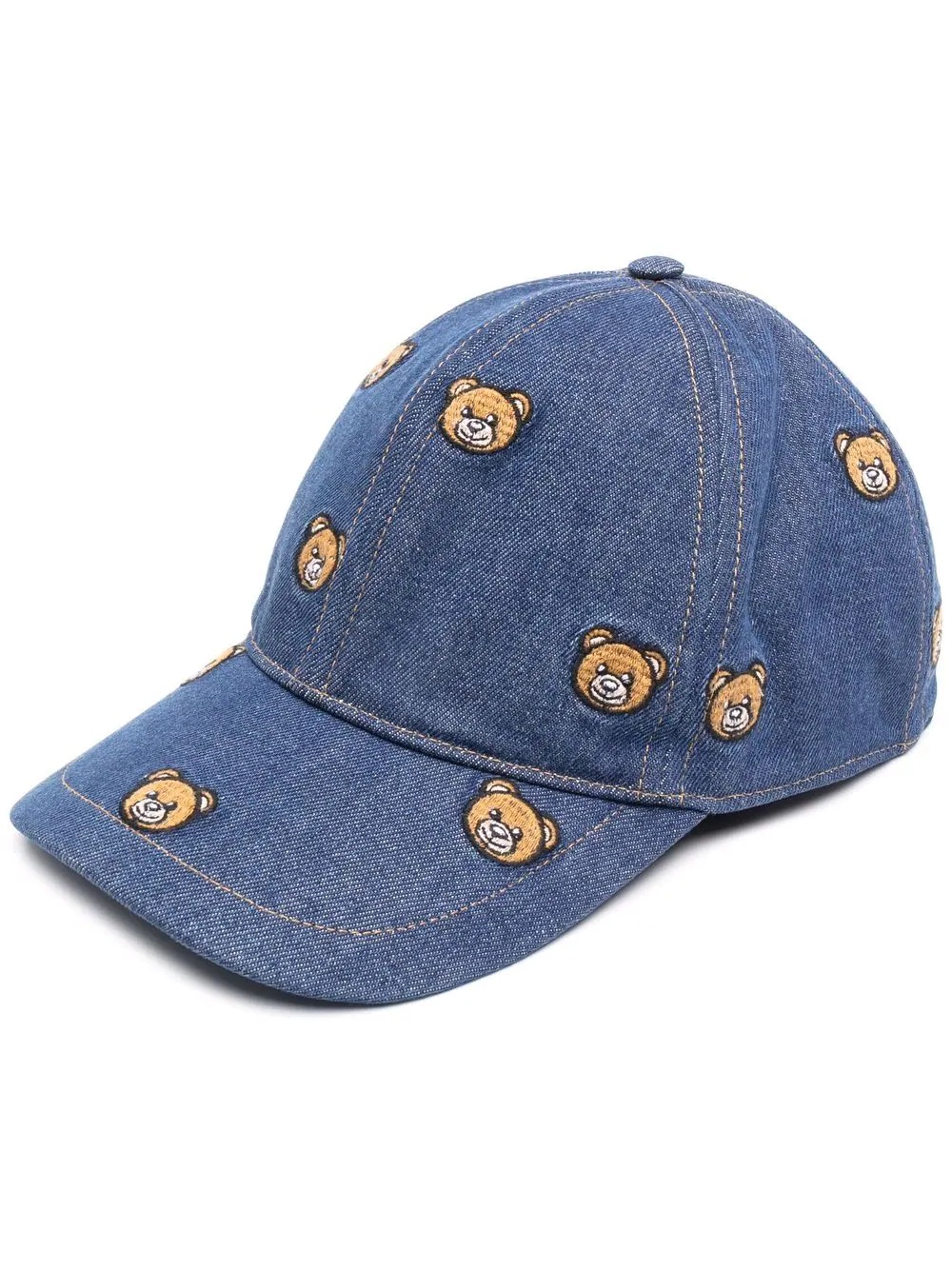 teddy-embroidered cap - 1