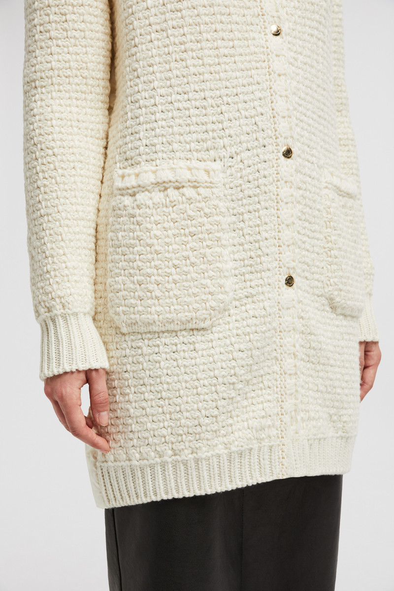 Padded Wool Long Cardigan 6