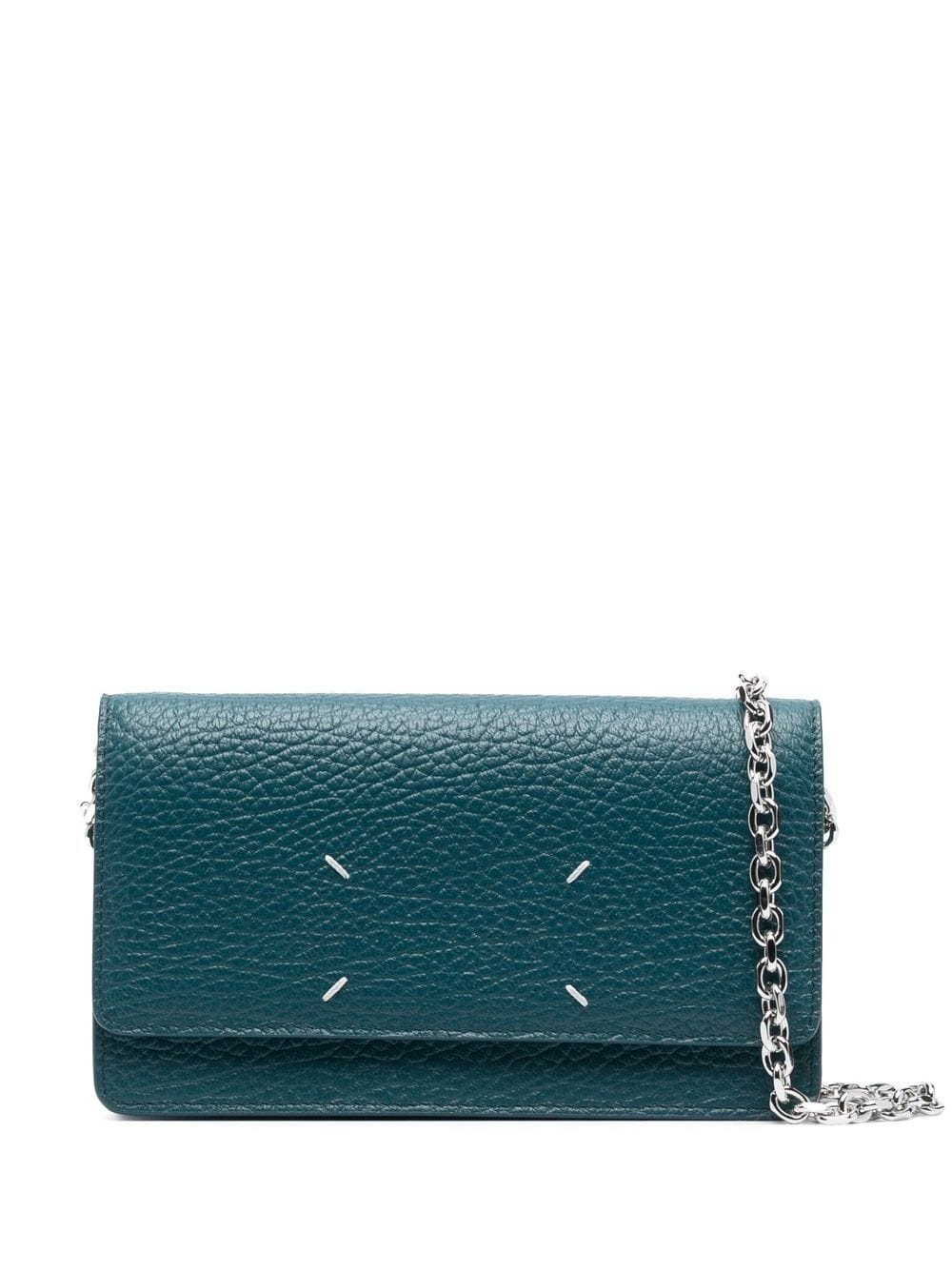 pebbled leather crossbody bag - 1