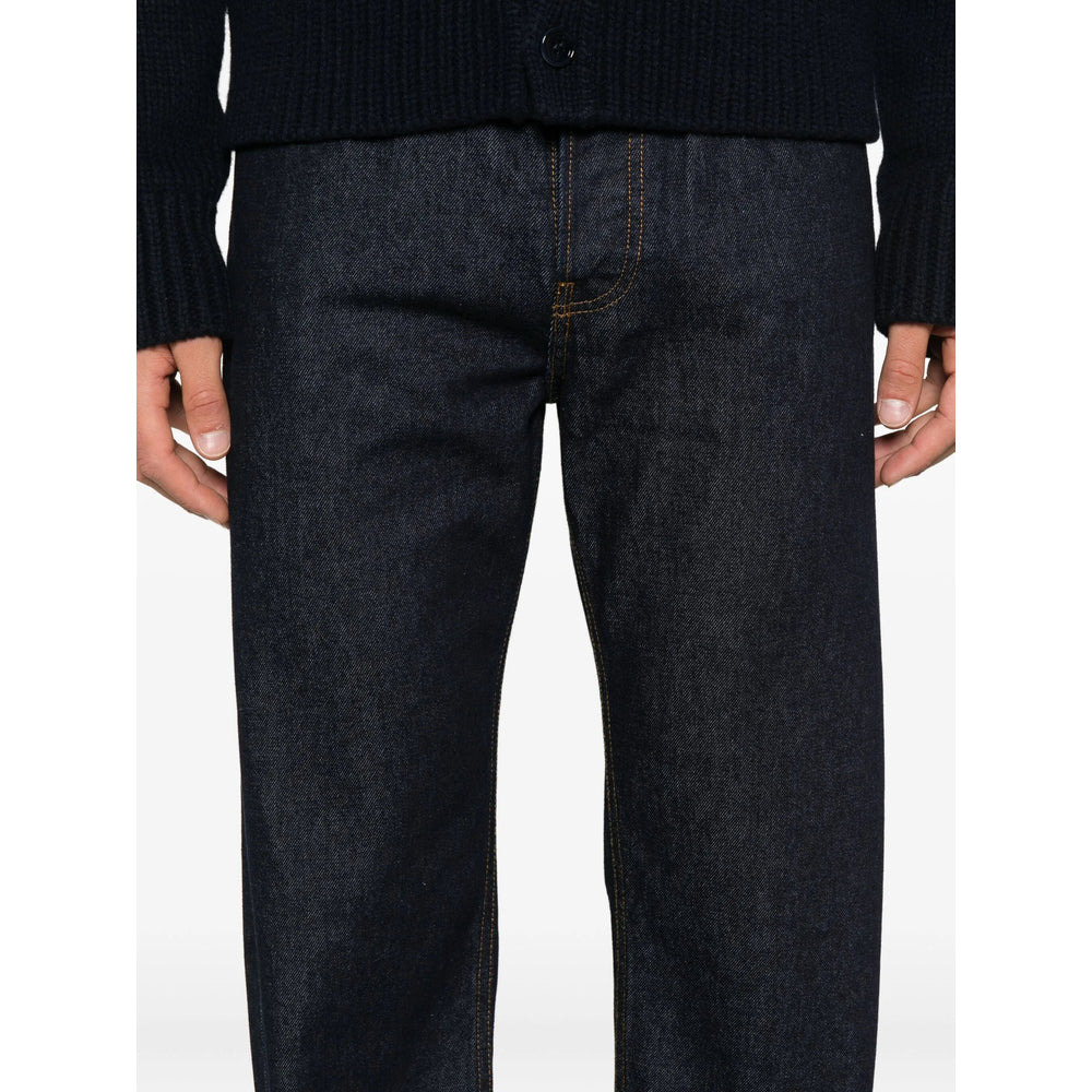 Dries Van Noten Blue Denim - Regular & Straight-Leg Jeans Men - 3