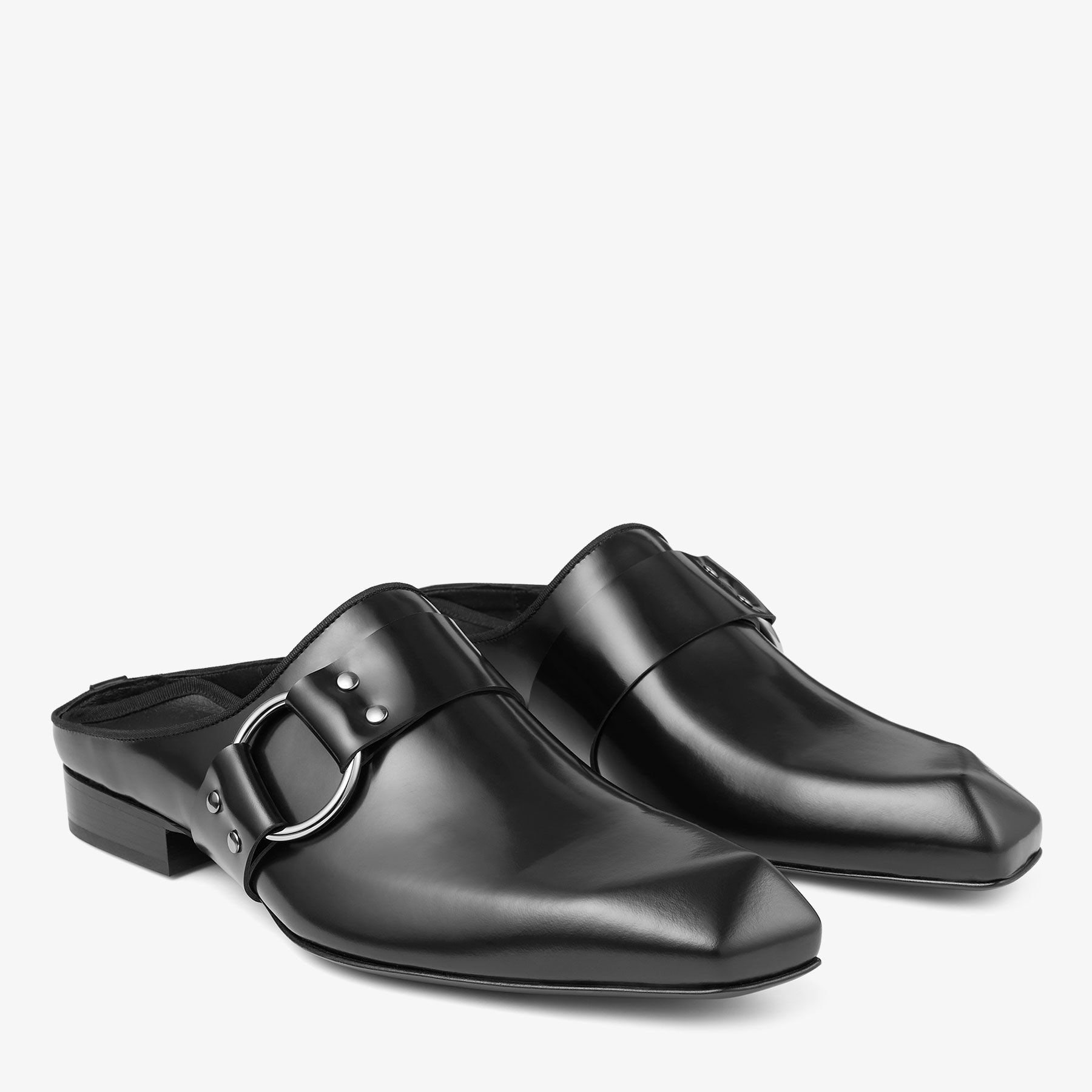Prism Mule
Black Leather Mules - 2