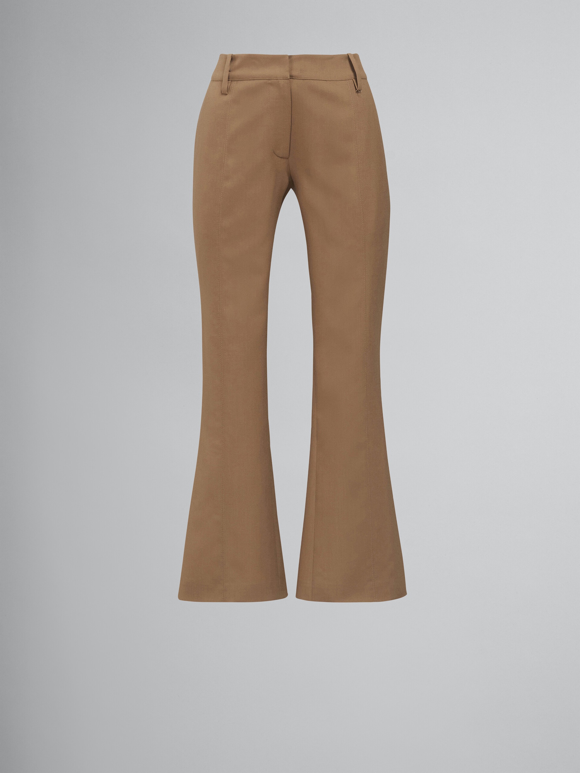 TROPICAL WOOL FLARED PANTS - 1