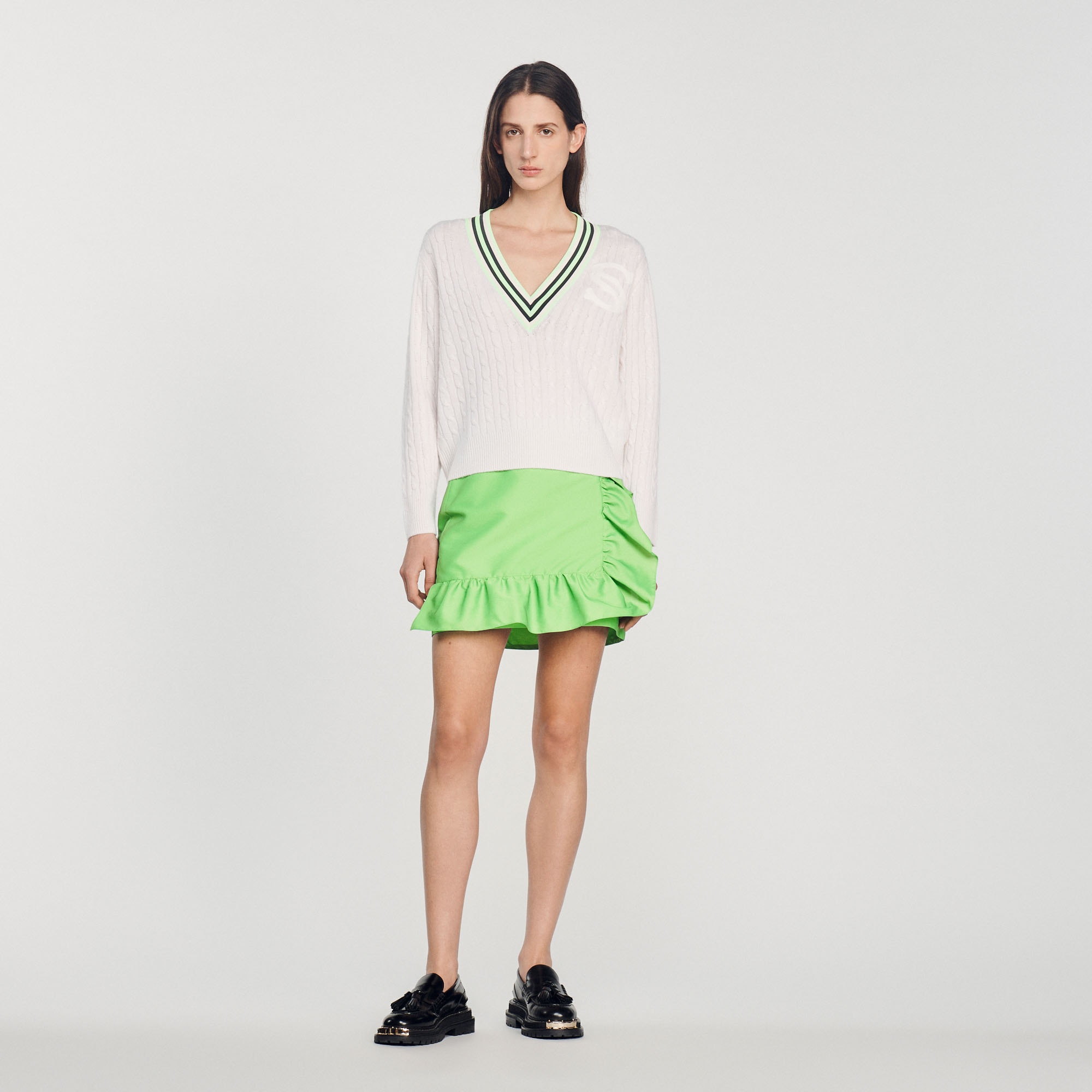 S patch sweater - 3