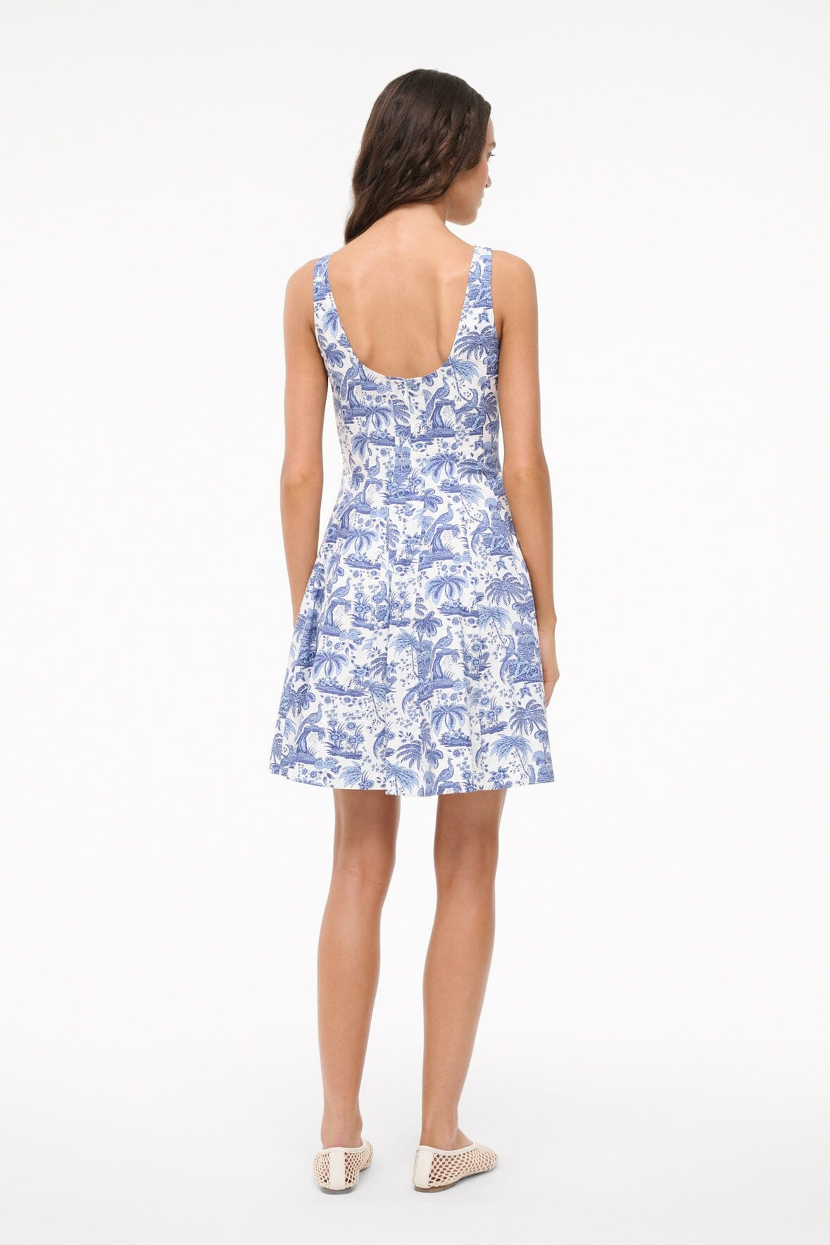 MINI WELLS DRESS | BLUE TOILE - 6