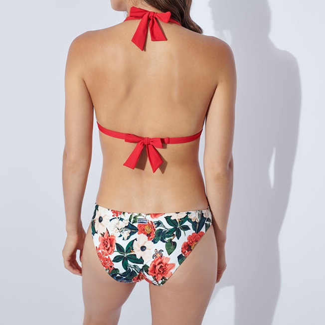 Women Bikini Bottom Brief Tropical Blooms - 5