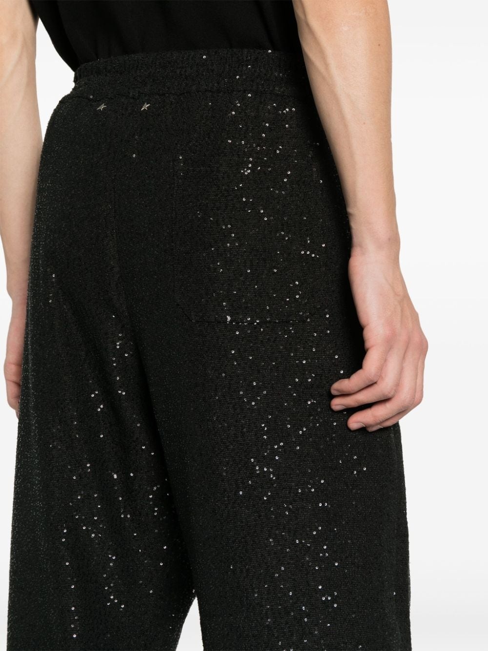 sequin wide-leg trousers - 5