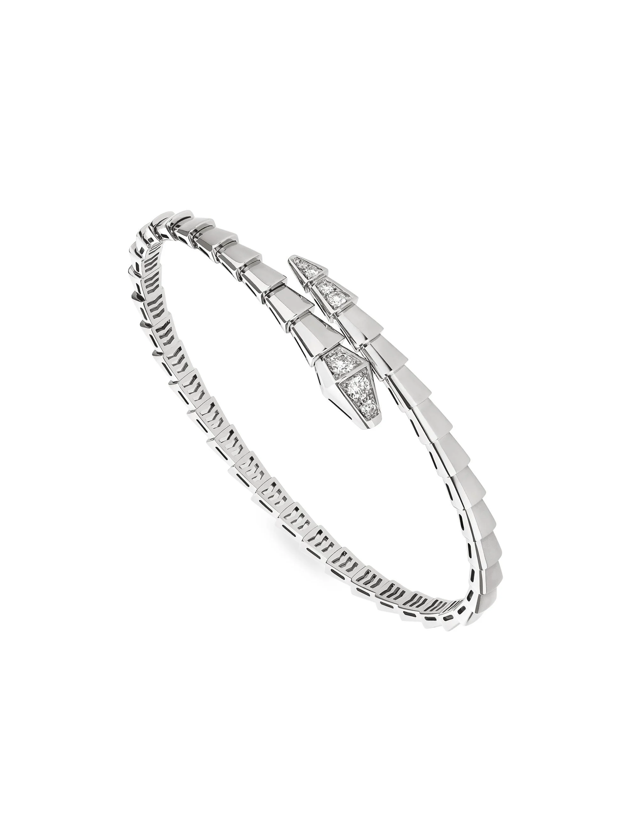 Women's Serpenti Viper 18K White Gold & 0.47 TCW Diamond Bracelet - White Gold - 1
