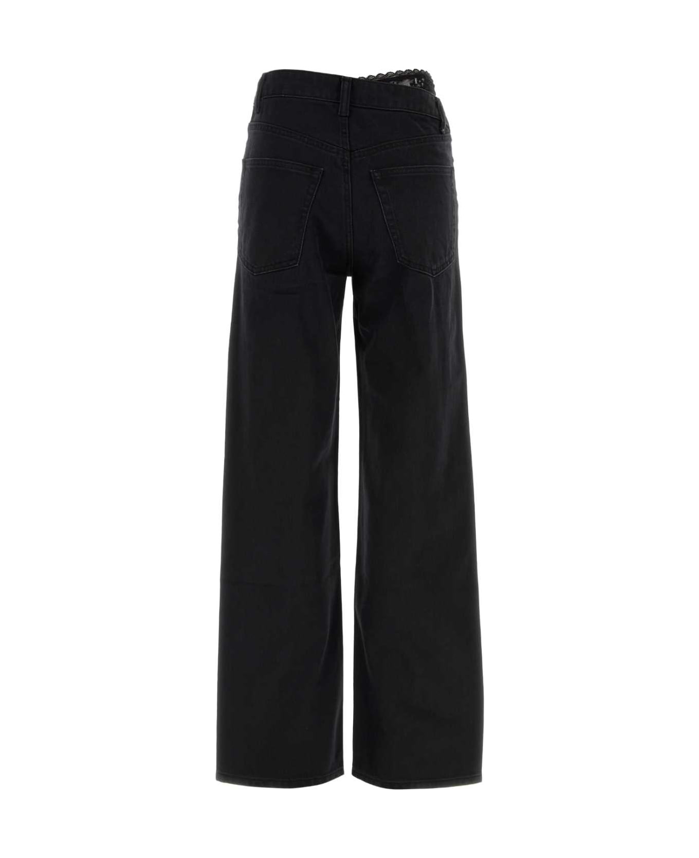 Black Denim Jeans - 2