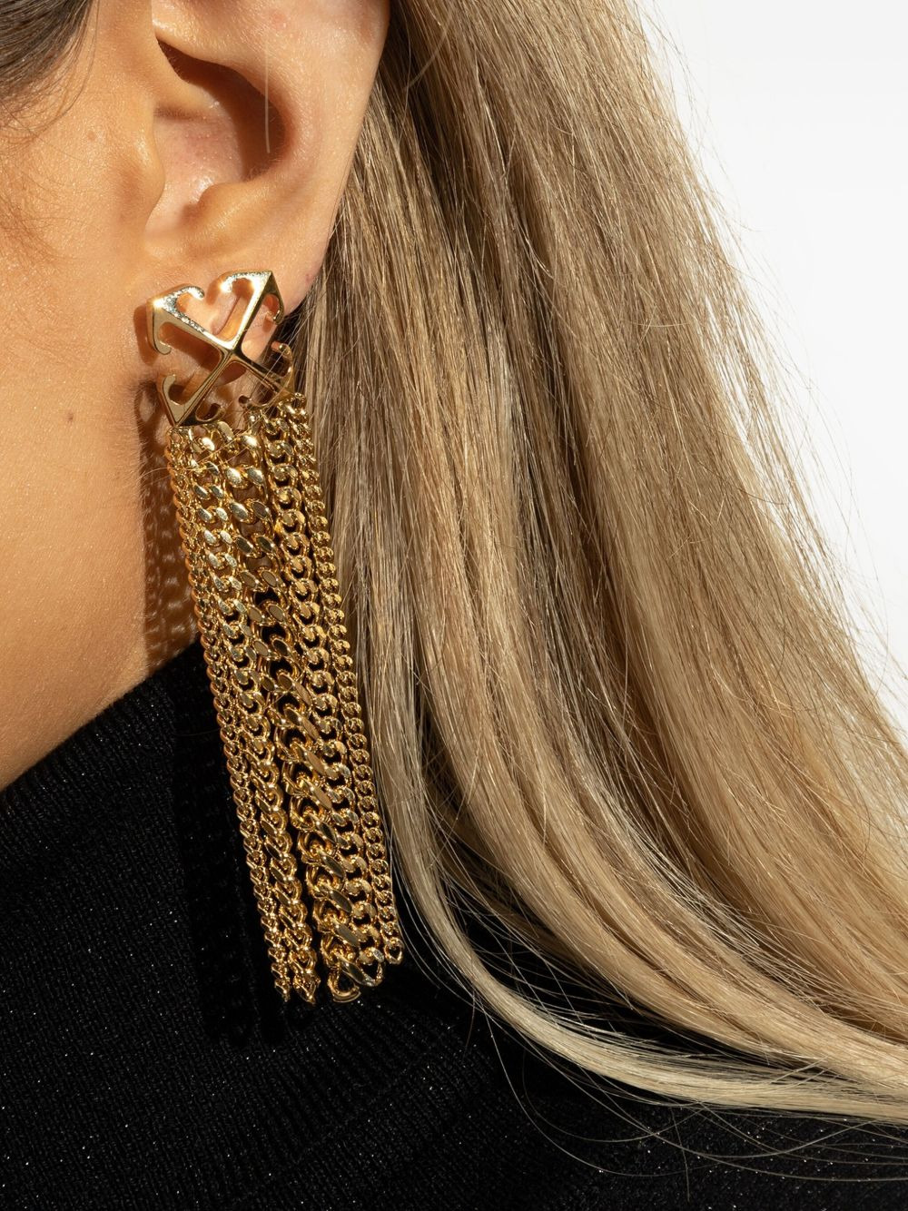 Arrows-motif drop earrings - 2