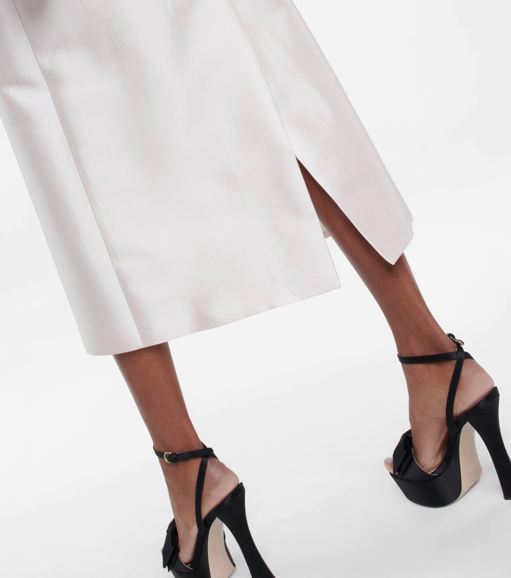 Embellished silk and wool midi dress - 5