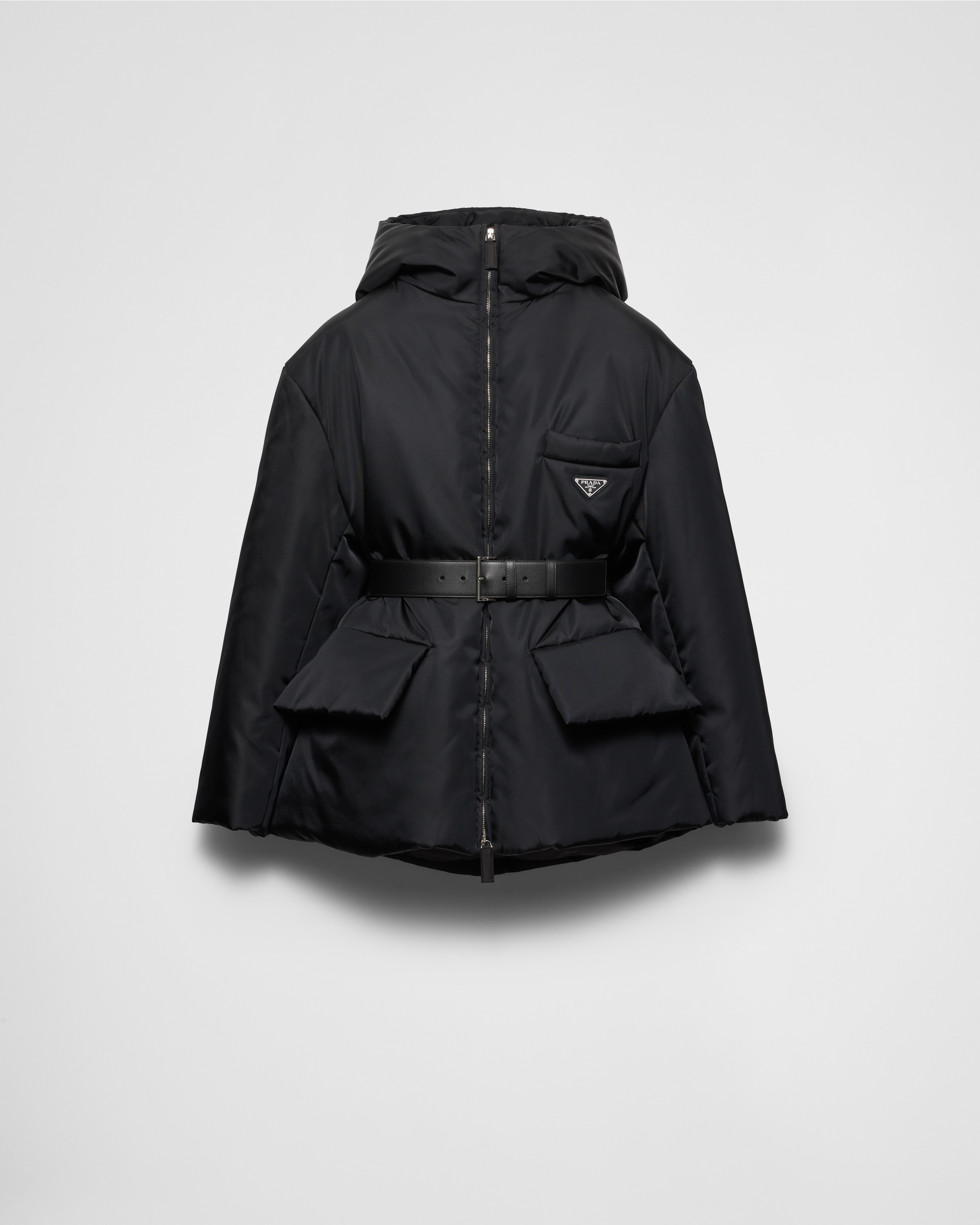 Re-Nylon hooded down jacket - 1