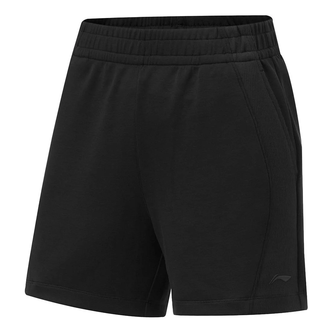 (WMNS) Li-Ning Training Series Logo Shorts 'Black' AKSU016-2 - 1