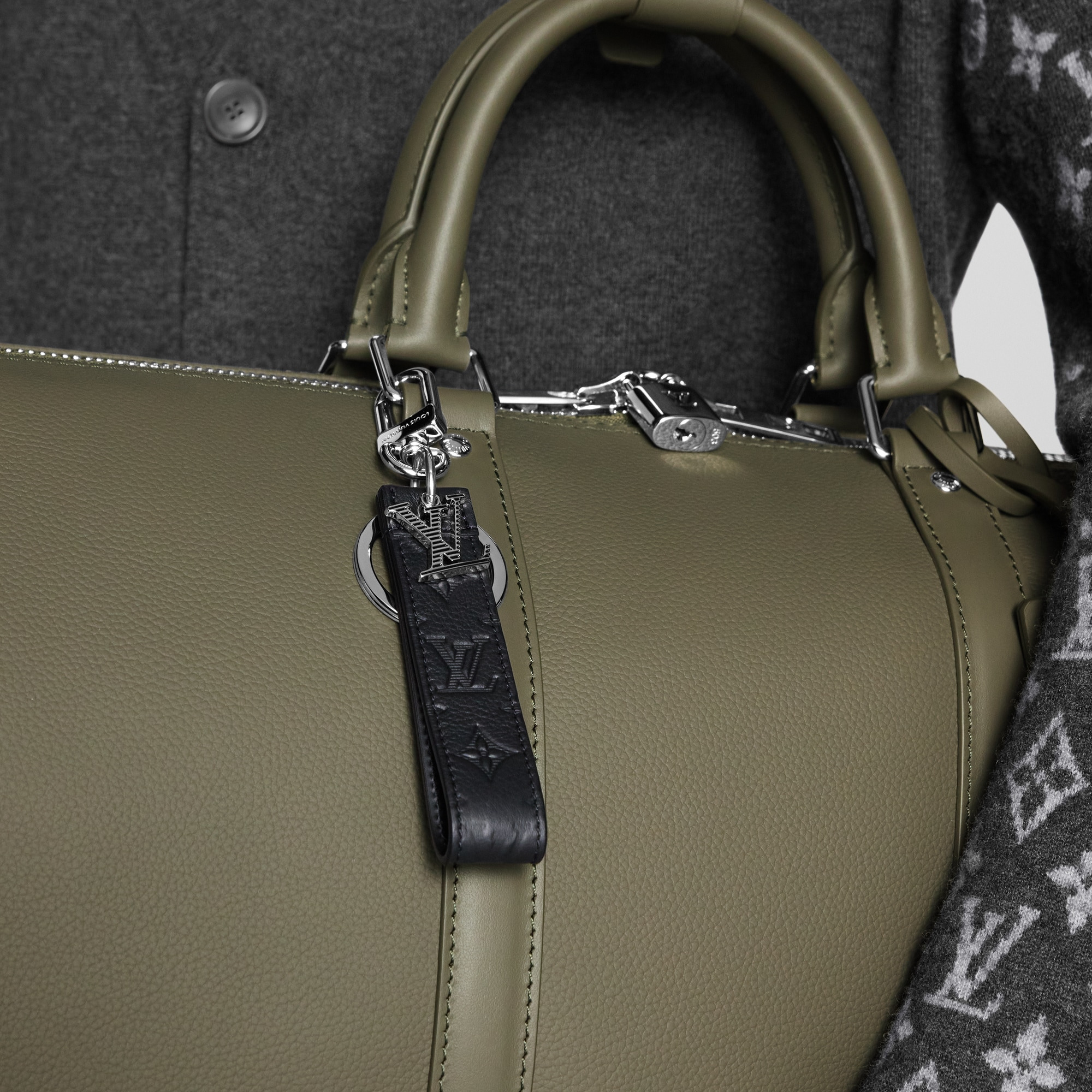 LV Shadow Dragonne Key Holder And Bag Charm - 4