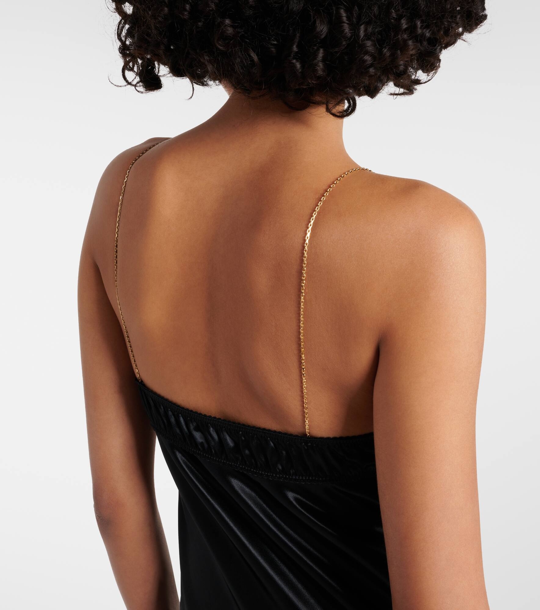 Embellished satin gown - 5