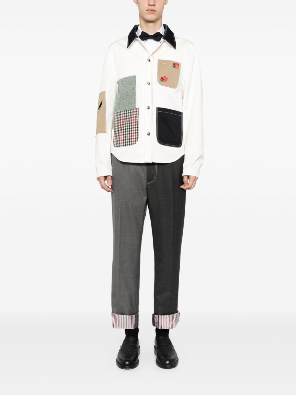 embroidery cotton jacket - 2