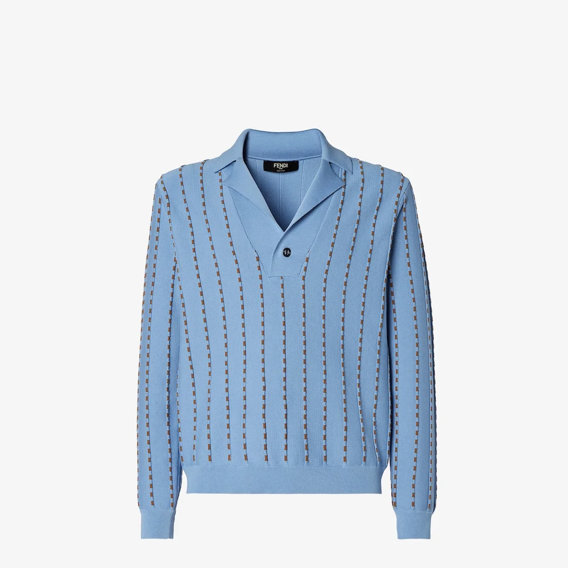 Sweater Light blue cotton sweater - 1