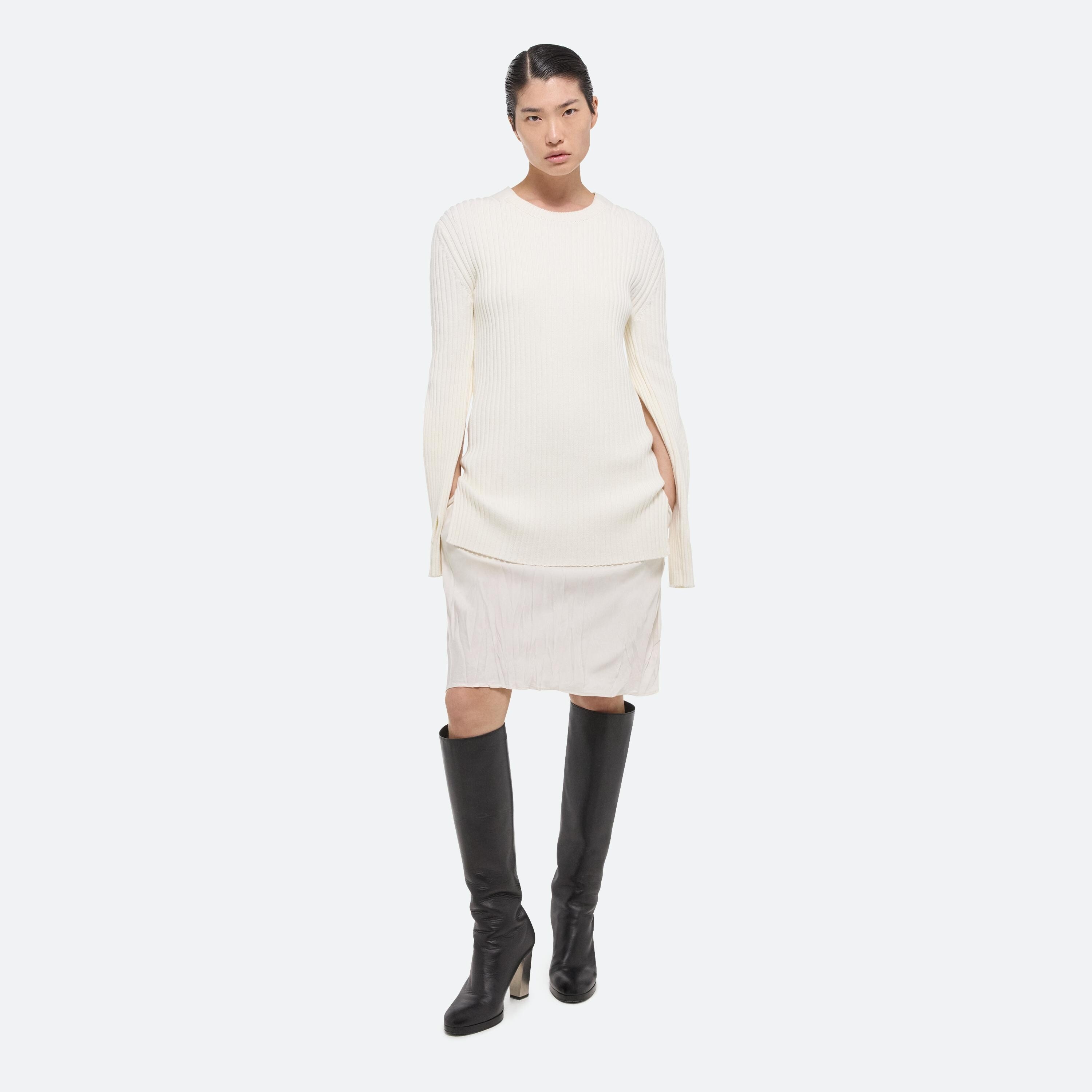 RIBBED LONG-SLEEVE TOP - 3