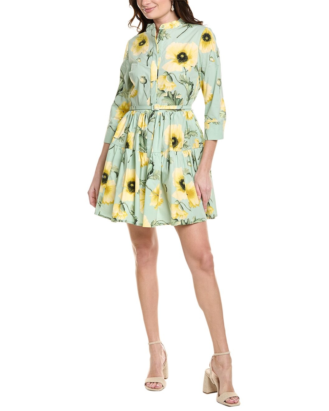 Oscar de la Renta Tiered Shirtdress - 1