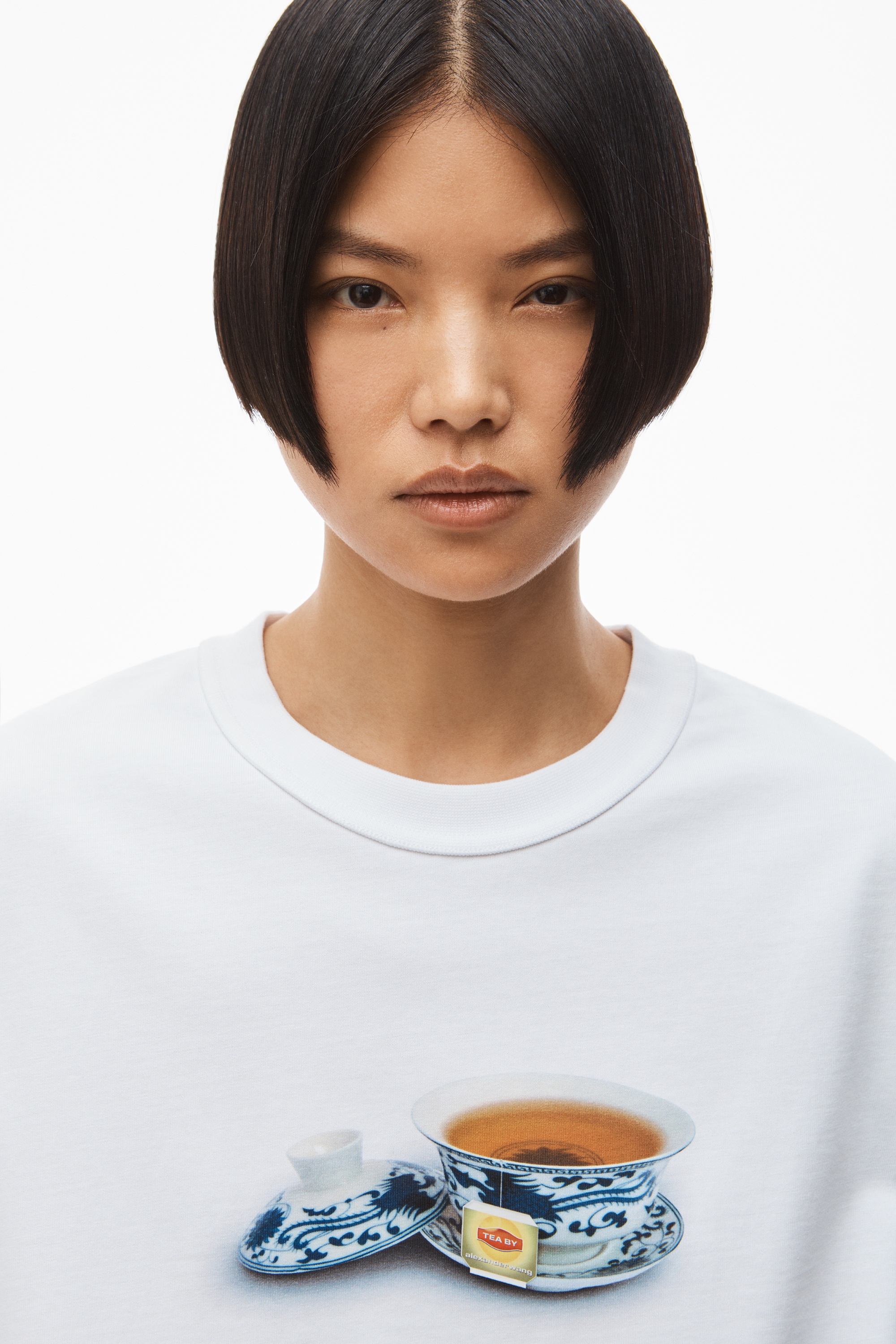 TEACUP GRAPHIC TEE IN COMPACT JERSEY - 4