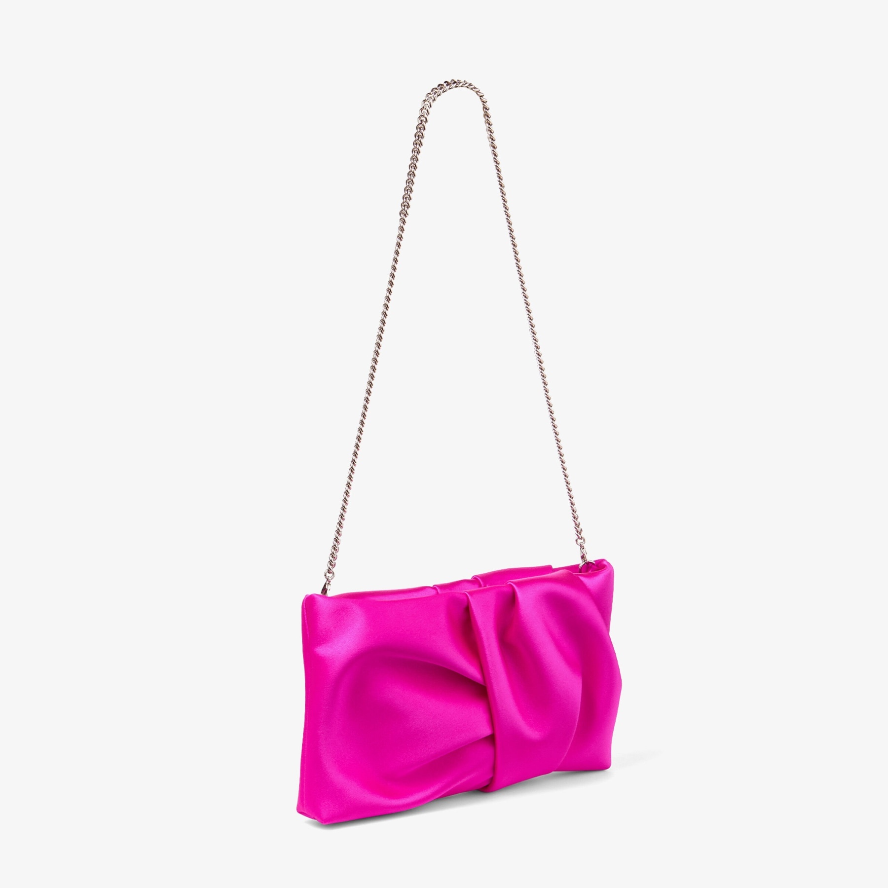 Bonny Clutch
Fuchsia Satin Clutch Bag - 5