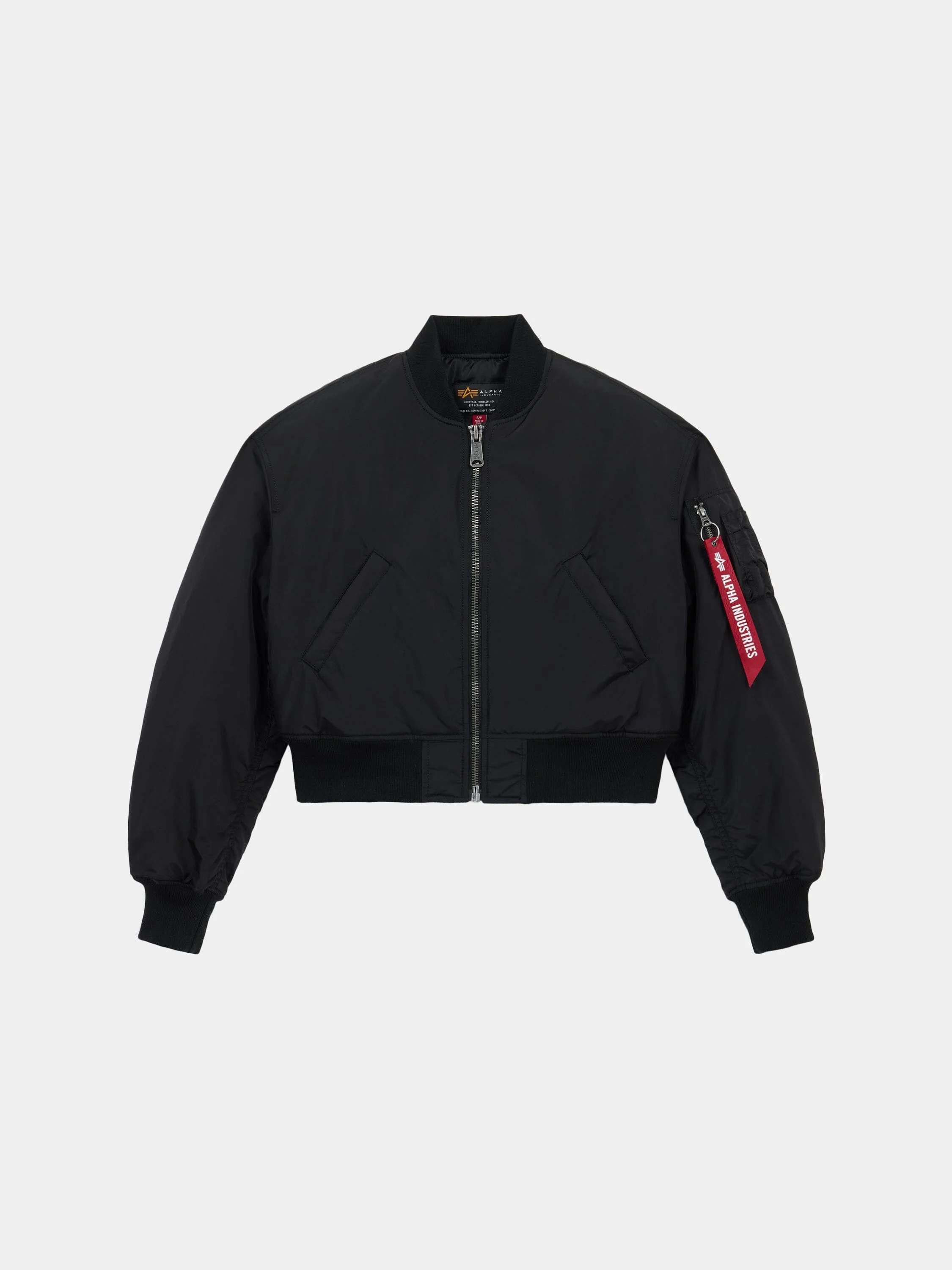 MA-1 CROPPED OXFORD BOMBER JACKET WOMENS - 1