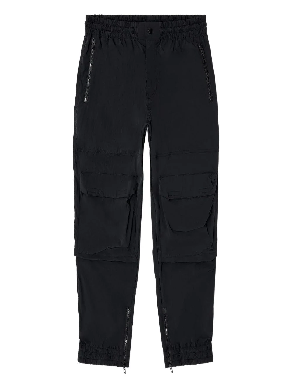 elasticated-waistband cargo-pocket trousers - 1