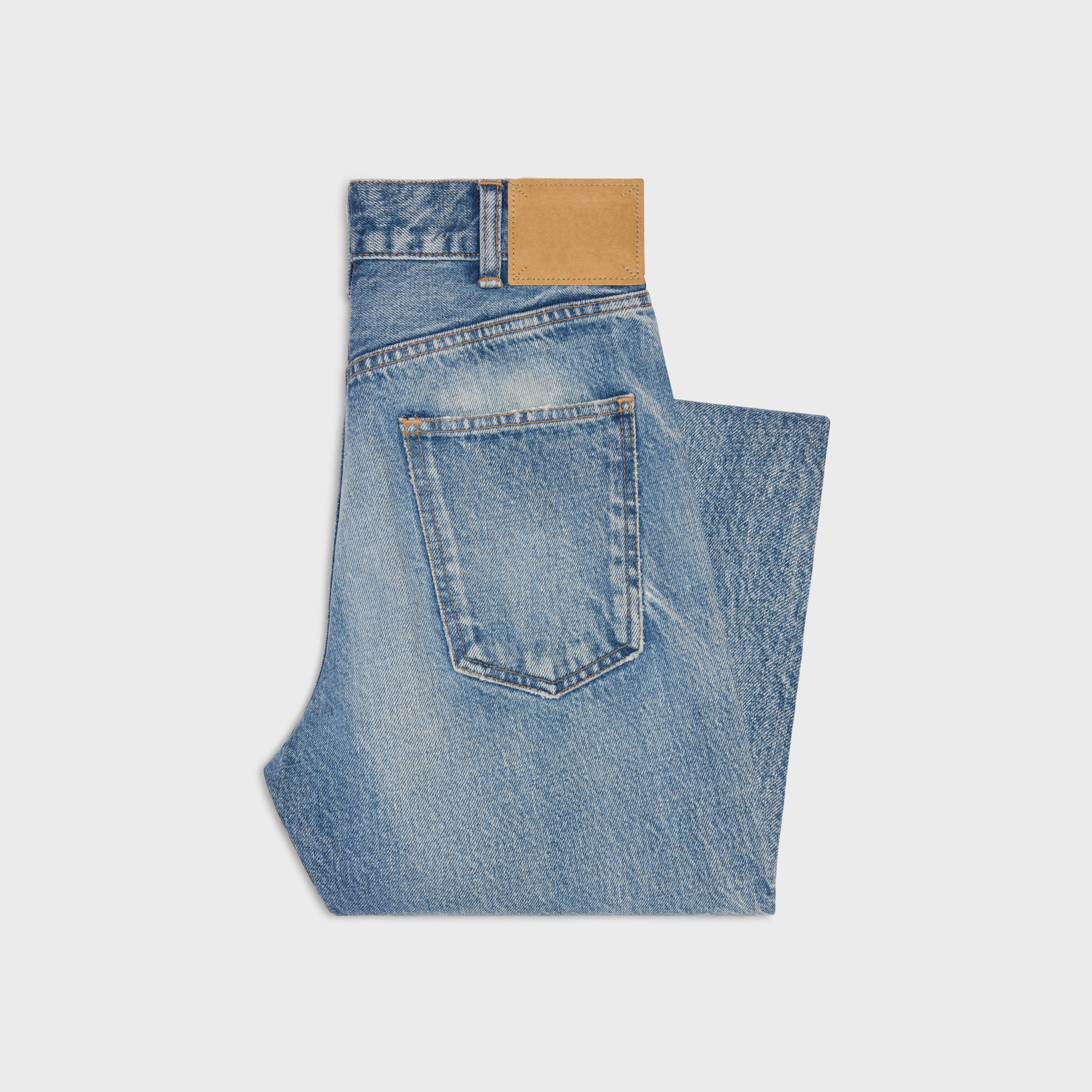 CELINE dylan flared jeans in union wash denim | REVERSIBLE