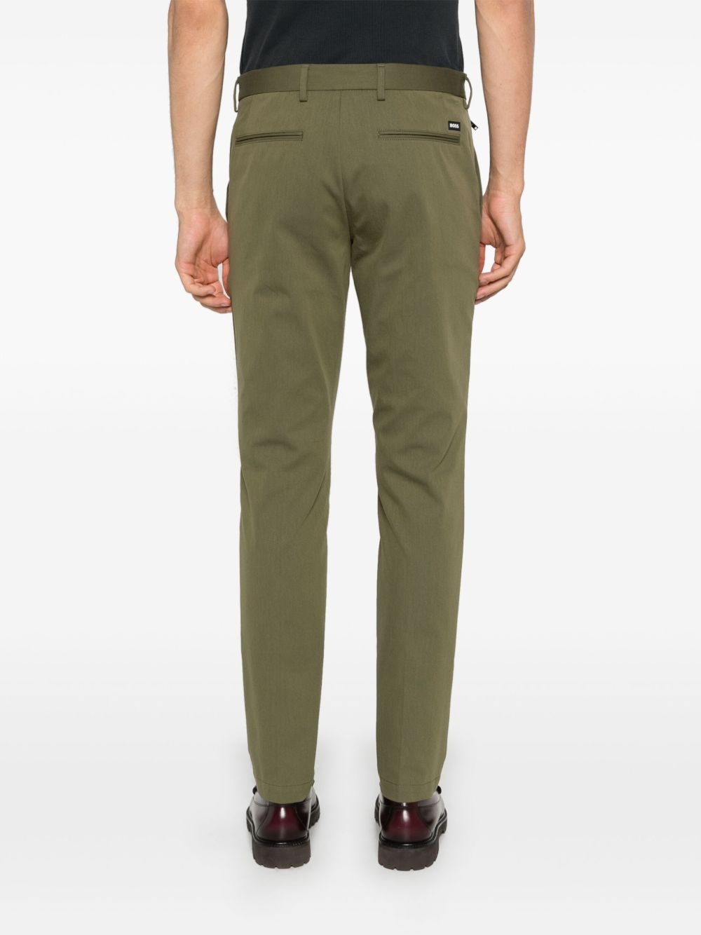 mid-rise tapered chinos - 4