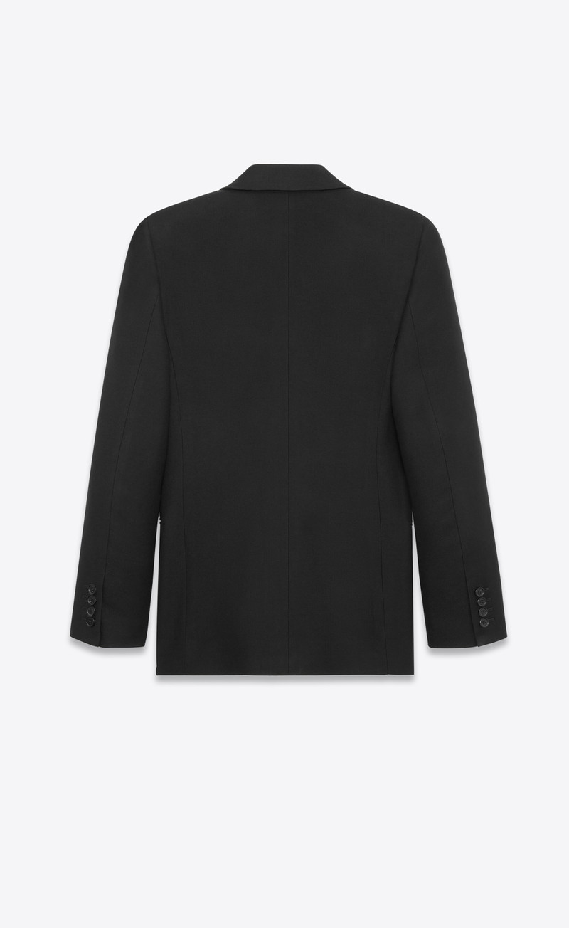 SAINT LAURENT jacket in wool gabardine outlook